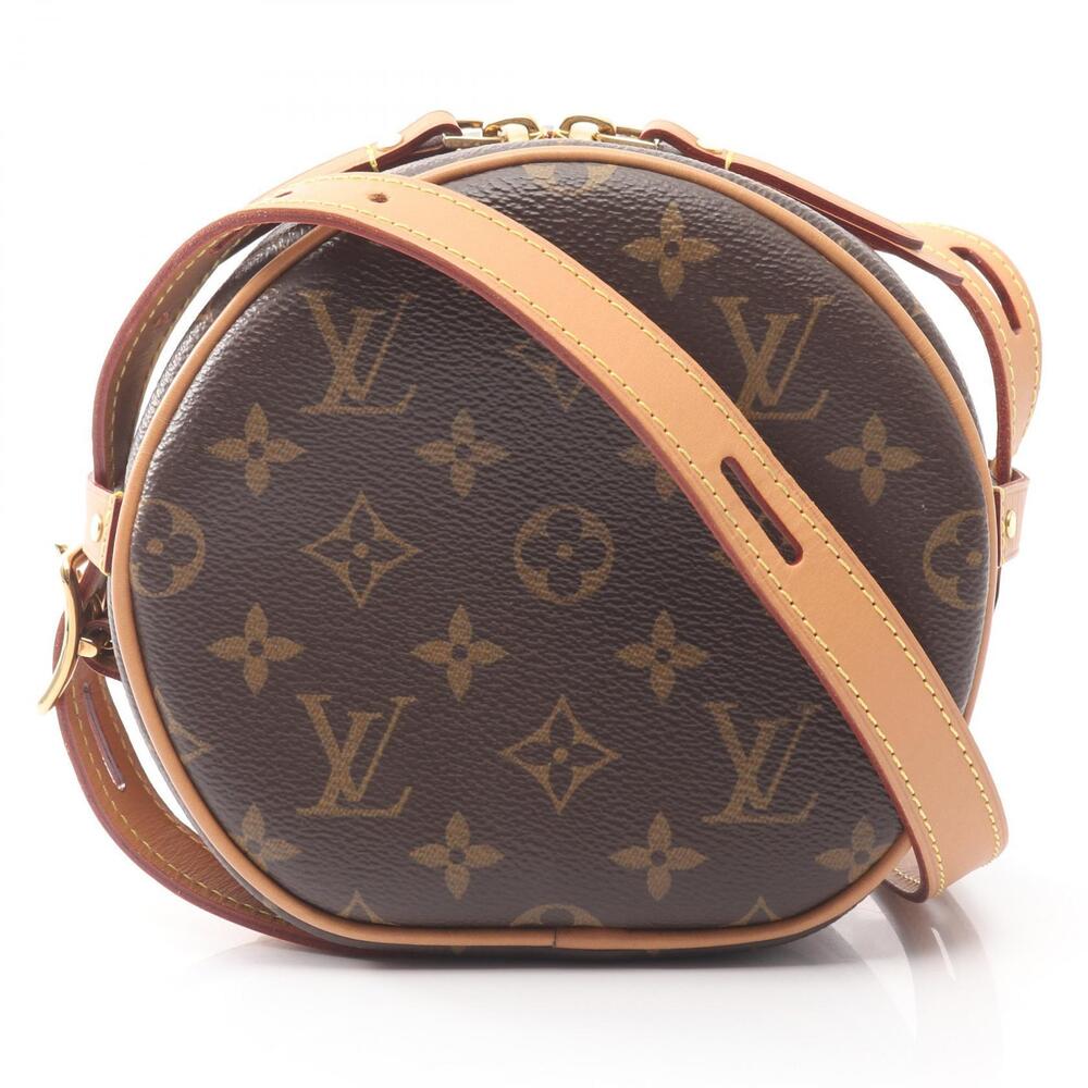 Louis Vuitton Boite Chapeau Souple Shoulder Bag Canvas Leather Monogram Brown